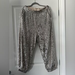 Sequin Silver Women's Trousers